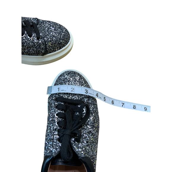 Linea Paolo Kelsey Platform Tennis Shoes Gold Glitter Metallic Womens Size 7.5 - Picture 5 of 9